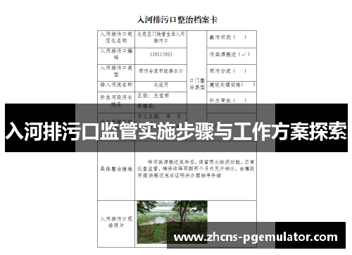 入河排污口监管实施步骤与工作方案探索
